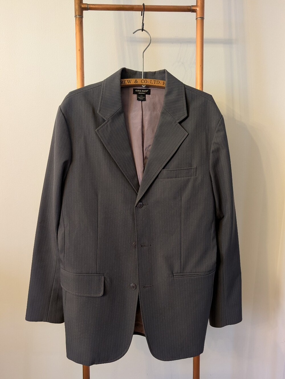 Y2K 'GUESS JEANS - Authentic' Blazer Grey